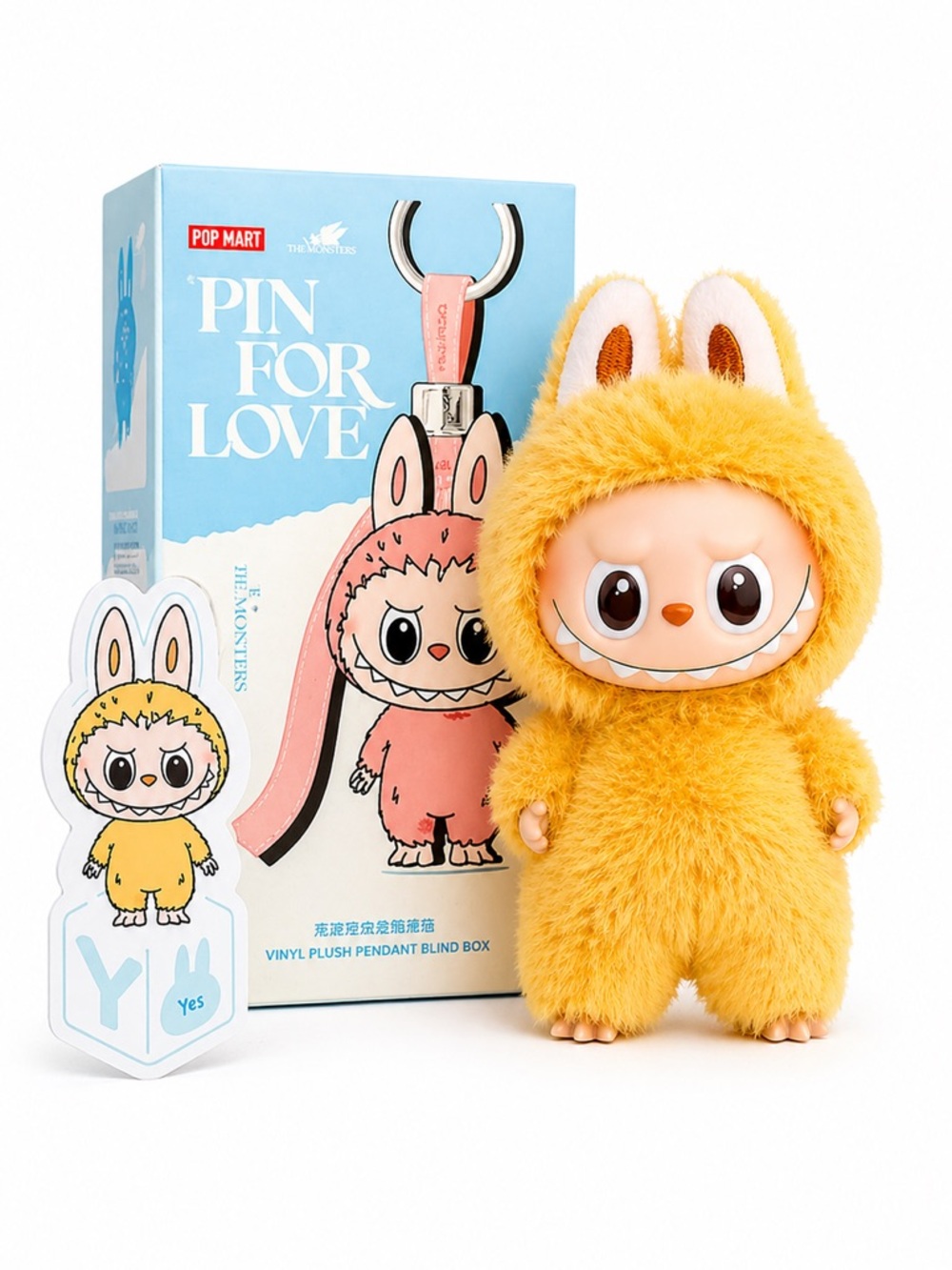 POP MART THE MONSTERS Pin for Love Series-Vinyl
Plush Pendant Blind Box - Y